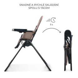 Jídelní židlička Binci Beige