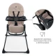 Jídelní židlička Binci Beige Kinderkraft KHBINC00BEG0000