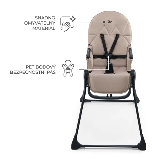 Jídelní židlička Binci Beige Kinderkraft KHBINC00BEG0000