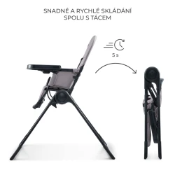 Jídelní židlička Binci Grey