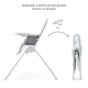 Jídelní židlička Binci Light Grey Kinderkraft KHBINC00LGR0000