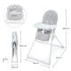 Jídelní židlička Binci Light Grey Kinderkraft KHBINC00LGR0000
