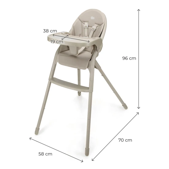 Jídelní židlička Dinnly 2v1 Beige Kinderkraft KHDINN00BEG0000