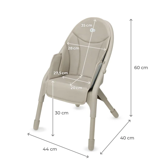 Jídelní židlička Dinnly 2v1 Beige Kinderkraft KHDINN00BEG0000