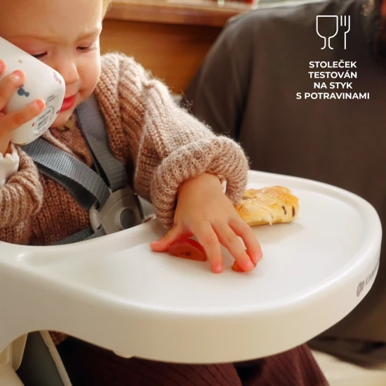 Jídelní židlička Dinnly 2v1 Beige Kinderkraft KHDINN00BEG0000