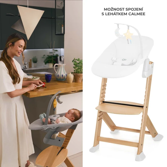 Jídelní židlička Enock Black Kinderkraft KHENOC00BLK0000