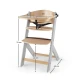 Jídelní židlička Enock Grey wooden, Premium Kinderkraft KKKENOCGRY0000