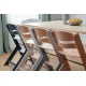 Jídelní židlička Enock s čalouněním Grey wooden, Premium Kinderkraft KHENOC0PGRY0000