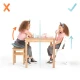 Jídelní židlička Enock s čalouněním Grey wooden, Premium Kinderkraft KHENOC0PGRY0000