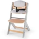 Jídelní židlička Enock s čalouněním Grey wooden, Premium Kinderkraft KHENOC0PGRY0000
