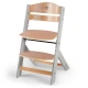 Jídelní židlička Enock s čalouněním Grey wooden, Premium Kinderkraft KHENOC0PGRY0000