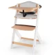 Jídelní židlička Enock s čalouněním White wooden, Premium Kinderkraft KHENOC0PWHT0000