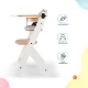 Jídelní židlička Enock s čalouněním White wooden, Premium Kinderkraft KHENOC0PWHT0000