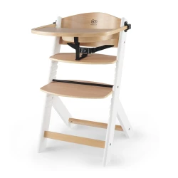 Jídelní židlička Enock White wooden, Premium