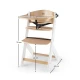 Jídelní židlička Enock White wooden, Premium Kinderkraft KKKENOCWHT0000