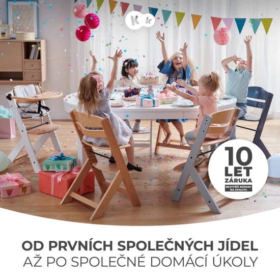 Jídelní židlička Enock White Kinderkraft KKKENOCWHTF000