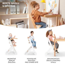 Jídelní židlička Enock White