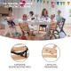 Jídelní židlička Enock Wooden Kinderkraft KKKENOCNAT0000