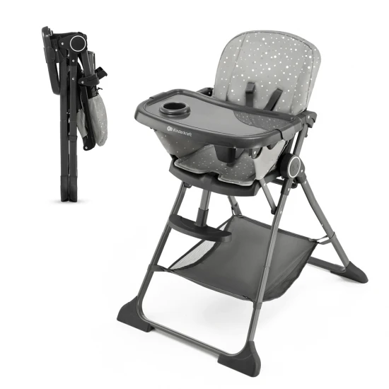 Jídelní židlička Foldee Grey Kinderkraft KHFOLD00GRY0000