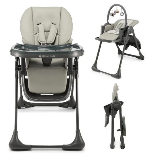 Jídelní židlička Tummie grey Kinderkraft KHTUMM00GRY0000