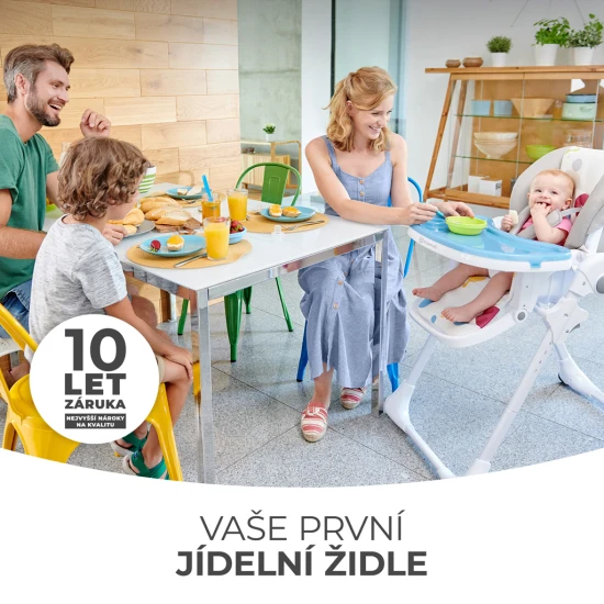 Jídelní židlička Yummy Grey Kinderkraft KKKYUMMGRY0000