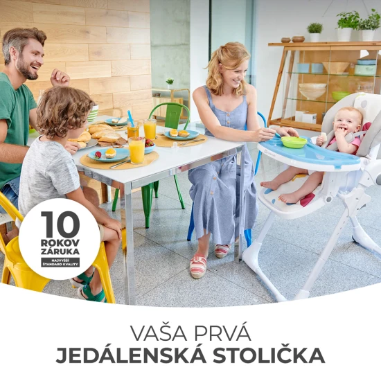 Jídelní židlička Yummy Grey Kinderkraft KKKYUMMGRY0000