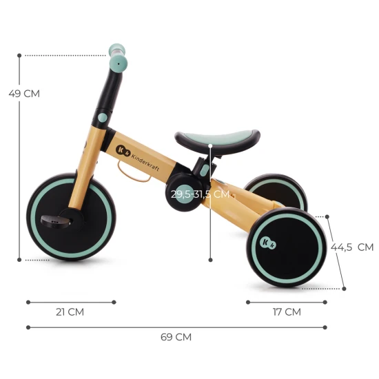 Tříkolka 4Trike Sunflower Blue Kinderkraft KR4TRI22BLU0000