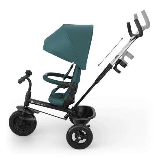 Tříkolka Aston 2 Plus Green, 9m+ Kinderkraft KRASTO02GREPL00