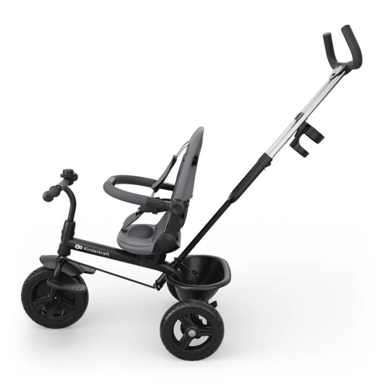 Tříkolka Aston 2 Plus Grey, 9m+ Kinderkraft KRASTO02GRYPL00