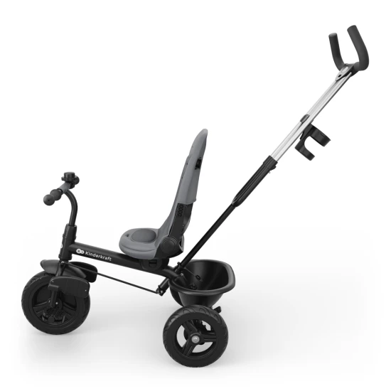 Tříkolka Aston 2 Plus Grey, 9m+ Kinderkraft KRASTO02GRYPL00