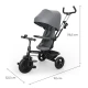 Tříkolka Aston 2 Plus Grey, 9m+ Kinderkraft KRASTO02GRYPL00
