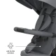 Tříkolka Aston 2 Plus Grey, 9m+ Kinderkraft KRASTO02GRYPL00
