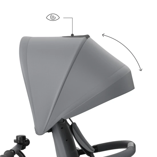 Tříkolka Aston 2 Plus Grey, 9m+ Kinderkraft KRASTO02GRYPL00