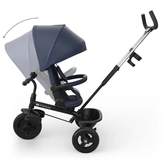 Tříkolka Aston 2 Plus Navy, 9m+ Kinderkraft KRASTO02NAVPL00