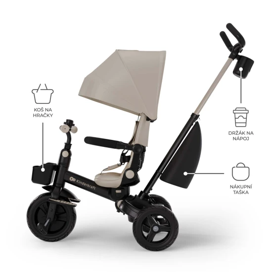 Tříkolka Aveo 2 Plus Beige Kinderkraft KRAVEO02BEG0000