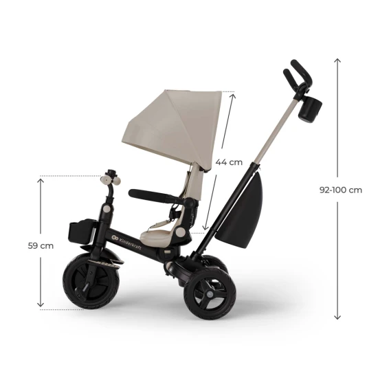 Tříkolka Aveo 2 Plus Beige Kinderkraft KRAVEO02BEG0000