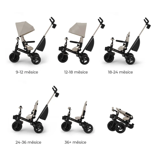 Tříkolka Aveo 2 Plus Beige Kinderkraft KRAVEO02BEG0000