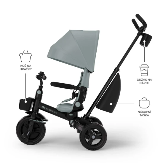 Tříkolka Aveo 2 Plus Green Kinderkraft KRAVEO02GRE0000
