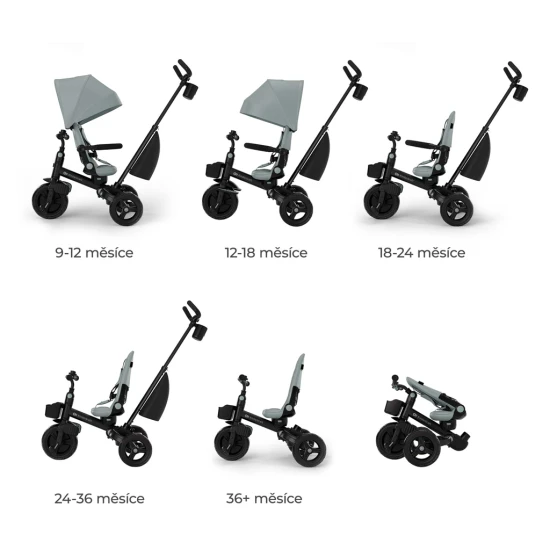 Tříkolka Aveo 2 Plus Green Kinderkraft KRAVEO02GRE0000
