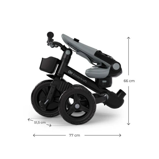 Tříkolka Aveo 2 Plus Grey Kinderkraft KRAVEO02GRY0000