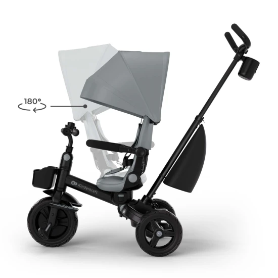 Tříkolka Aveo 2 Plus Grey Kinderkraft KRAVEO02GRY0000