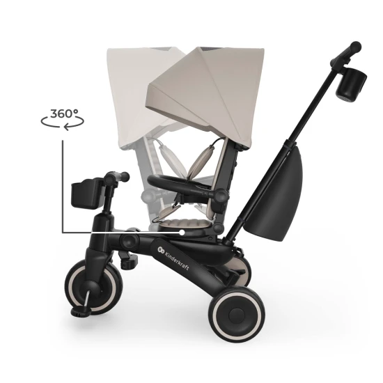 Tříkolka Jazz 3 Beige, 9m+ Kinderkraft KRJAZZ03BEG0000