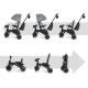 Tříkolka Jazz 3 Grey, 9m+ Kinderkraft KRJAZZ03GRY0000