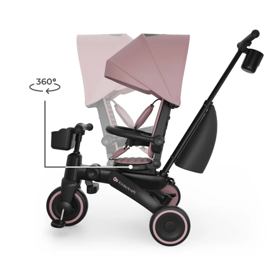 Tříkolka Jazz 3 Pink, 9m+ Kinderkraft KRJAZZ03PNK0000