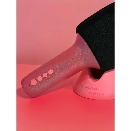 Růžový mikrofon Glitter Grove Rose – Bluetooth mikrofon se třpytkami, hlasovými efekty a zábavou pro děti.