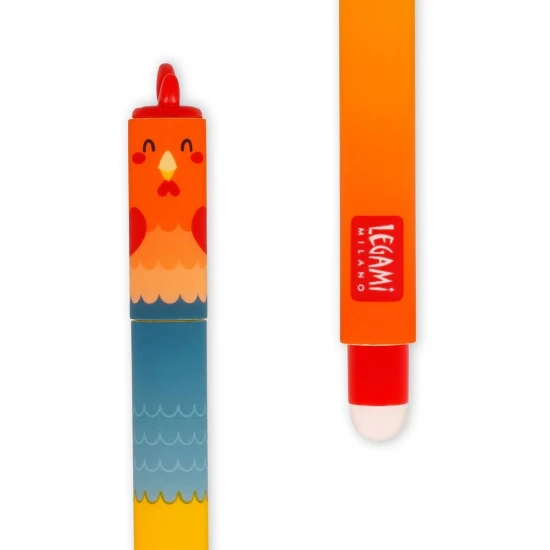 Set 4 gumovatelných gelových per – Farm Sweet Farm, gumovatelná barevná gelová pera s farmářskými motivy.