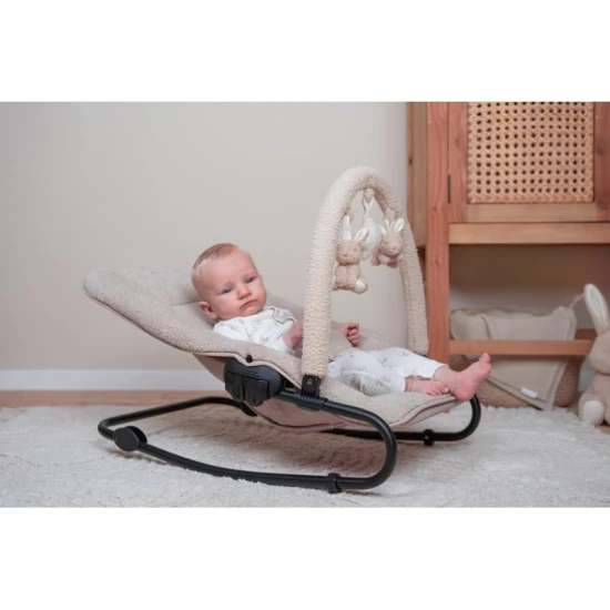 Nastavitelné houpací lehátko Little Dutch Beige pro spokojené miminko