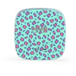 Budík a noční světlo Leopard Modrý