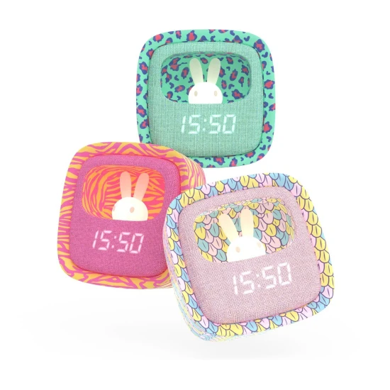 MOB Budík a noční světlo Zebra Růžový Budík a noční světlo Zebra umožní dětem usínat beze strachu ze tmy a vstávat šťastněji a snadněji.