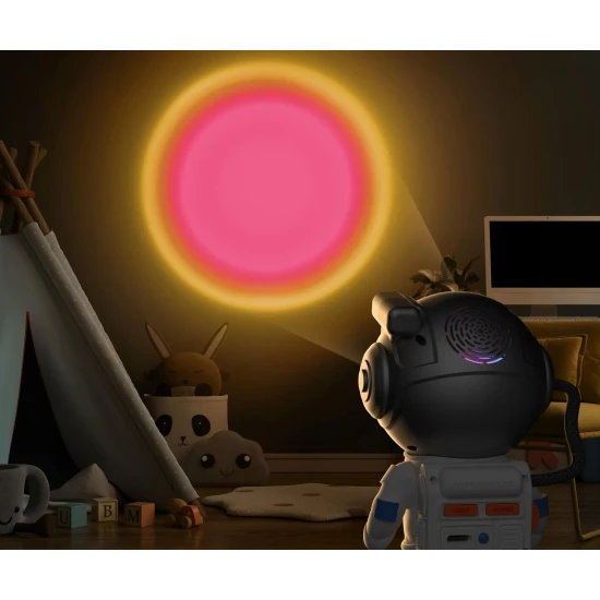 Mini projektor Mini Stellar White 16 cm - kompaktní a hravá lampa pro děti.